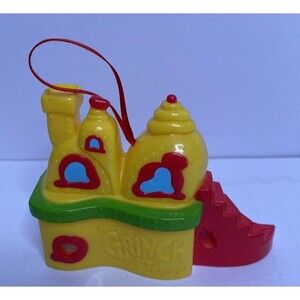 Vintage The Grinch Stole Christmas House Ornament Looking Glass Inside